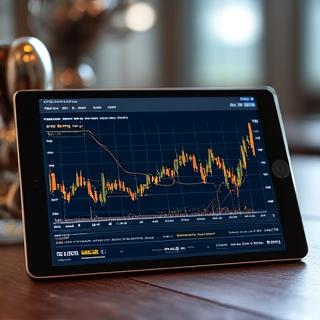 A professional market analysis report on a tablet device